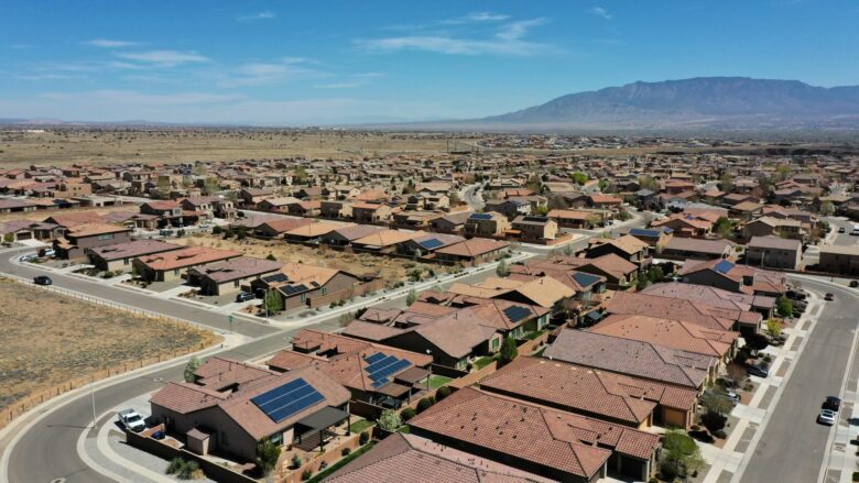 A housing subdivision being built in Albuquerque’s Northwest area off 98th street in January, 2024.