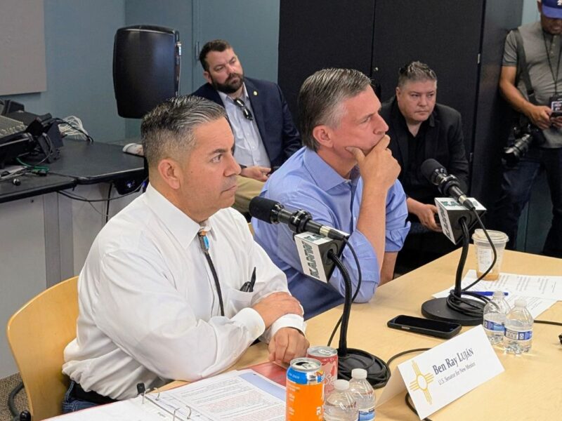 U.S. Senators Martin Heinrich and Ben Ray Luján convened a roundtable discussion Thursday with New Mexico public broadcasting leaders to address the devastating impact of federal funding cuts that will eliminate $5.8 million in annual support for stations across the state.