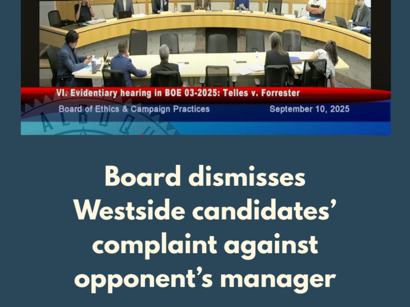 Board dismisses Westside candidates’ complaint against opponent’s manager