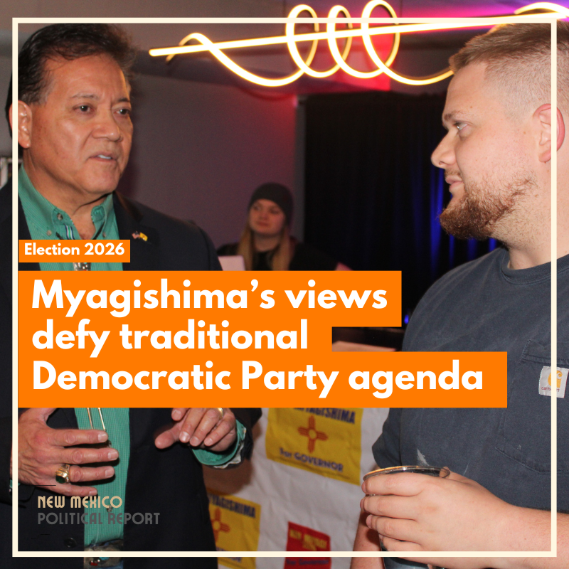 In Dem. primary for governor, former Las Cruces mayor talks pro-oil, anti-minimum wage agenda