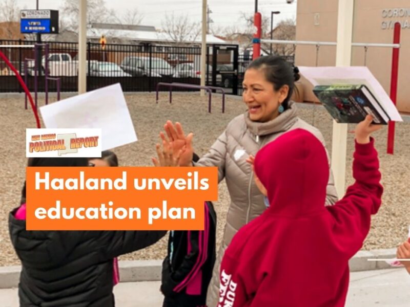 Haaland unveils education plan focused on early literacy, career pathways