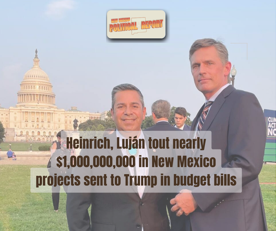U.S. Senators Ben Ray Luján and Martin Heinrich outside the U.S. Capitol / Source: Ofc of MH, 2021