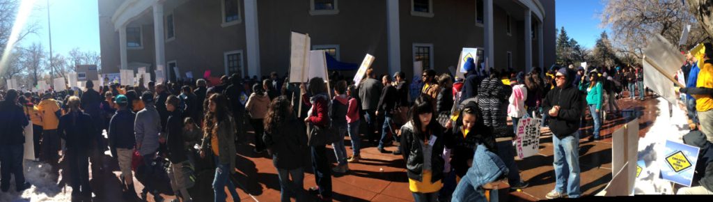 An estimated 200 people turned out to oppose HB 79 (sponsored by Rep. Bill Rehm, R-Albuquerque) and HB 39, which would create a separate state license or ID card for people who can't show proof of lawful entry into the U.S. Its sponsor Rep. Paul Pacheco, R-Albuquerque, said the two tiers of licenses will get the state into compliance with the federal REAL ID Act.