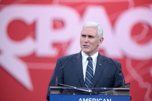 Governor Mike Pence of Indiana speaking at the 2015 Conservative Political Action Conference (CPAC) in National Harbor, Maryland. Photo Credit: Gage Skidmore  cc