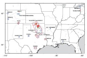 Research has identified 17 areas in the central and eastern United States with increased rates of induced seismicity. Since 2000, several of these areas have experienced high levels of seismicity, with substantial increases since 2009 that continue today. Image via USGS
