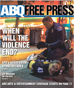 Cover of the first edition of ABQ Free Press.