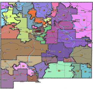 New Mexico state House of Representative districts.