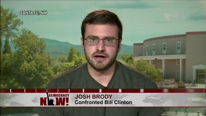 Bernie fan who debated Bill Clinton appears on ‘Democracy Now!’