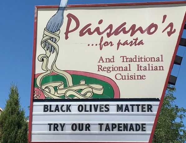 ABQ restaurant removes ‘Black Olives Matter’ sign after backlash