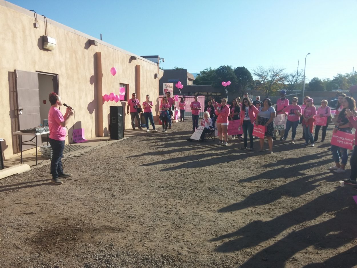 Planned Parenthood supporters rally, canvass in ABQ