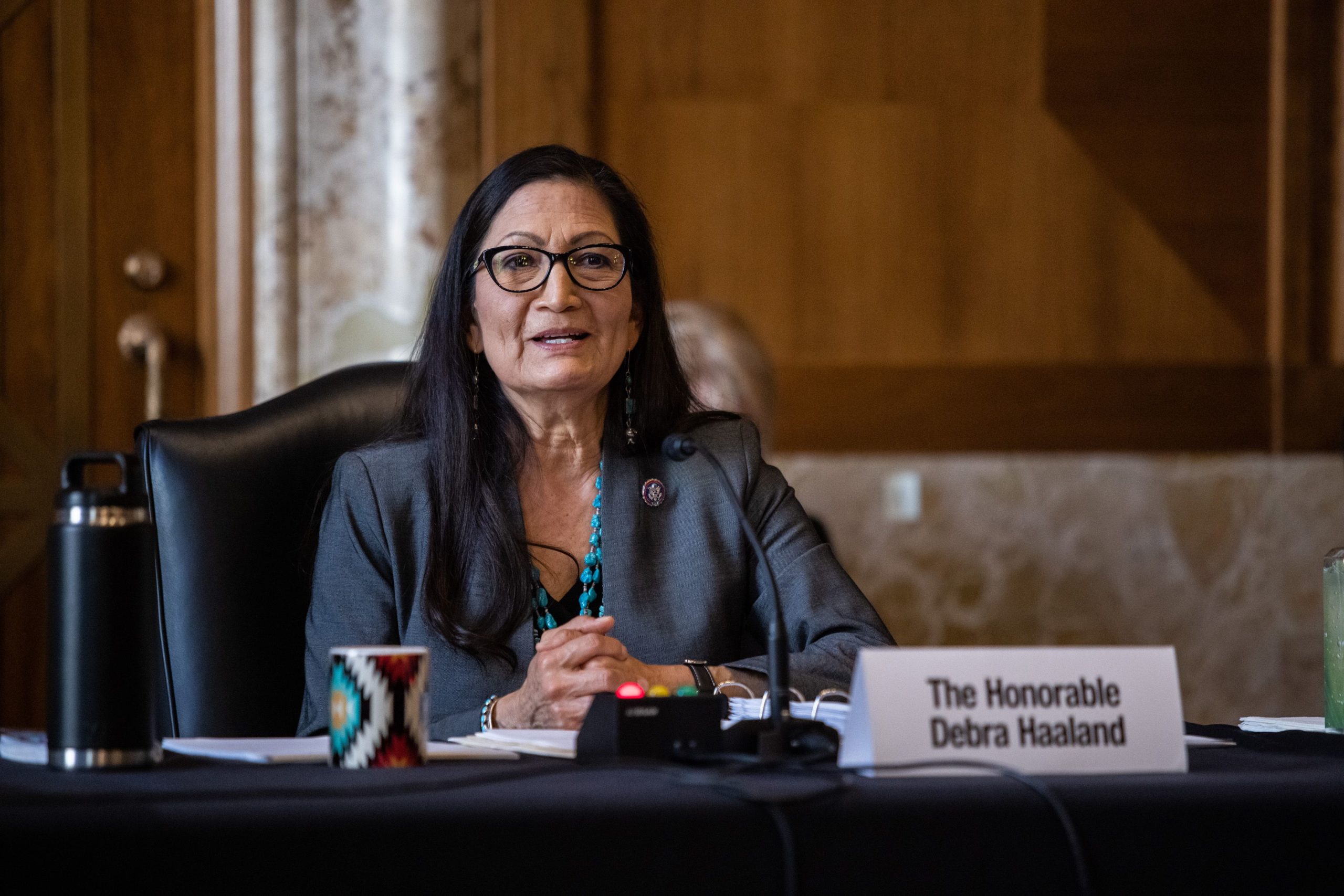 Haaland questioned by Senate committee in confirmation hearing