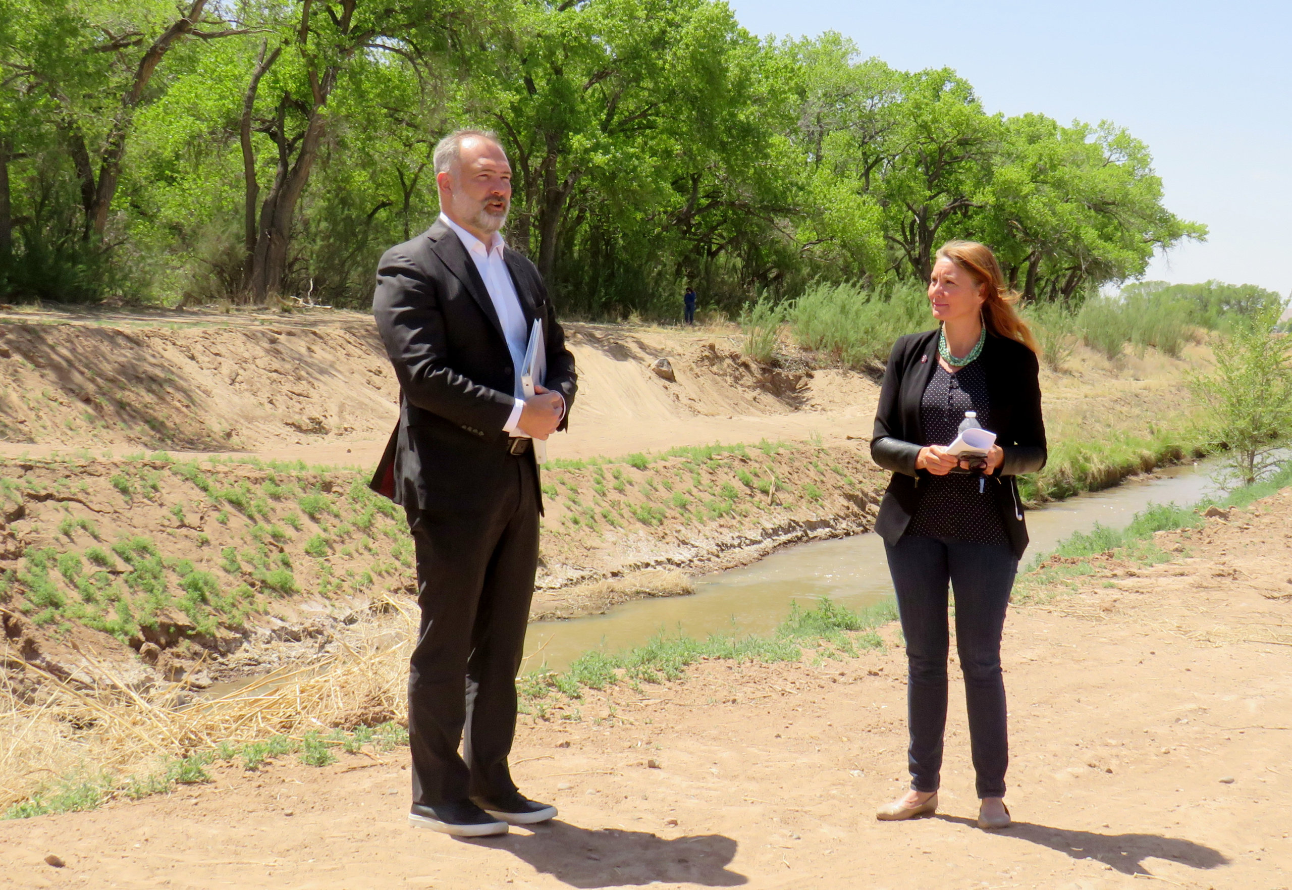 Deputy Interior Secretary discusses water infrastructure during visit to Belen