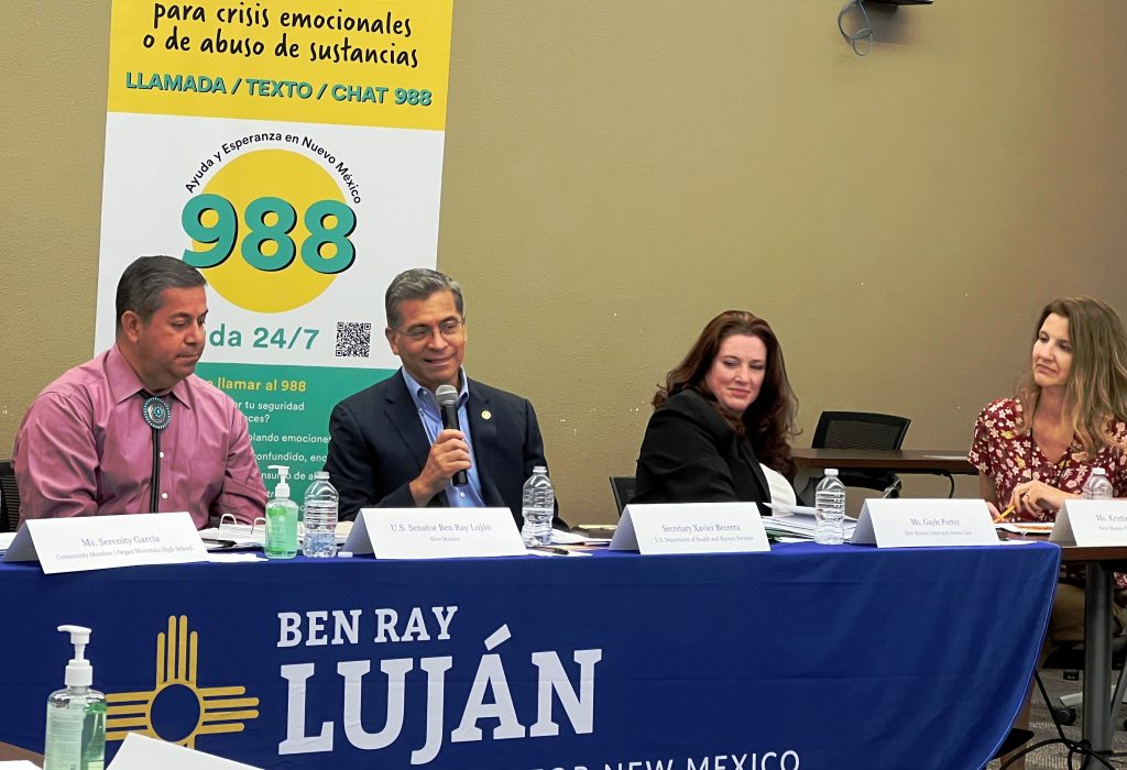 Senator Luján, HHS Secretary Becerra talk mental health in Las Cruces 