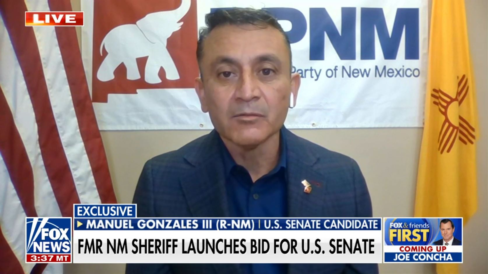 Former BernCo sheriff announces Senate run — as a Republican