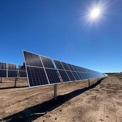 PNM solar field installation on the Jicarilla Apache Reservation, Dulce, NM / PNM.