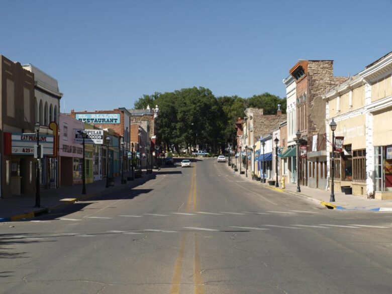 Bridge Street in downtown Las Vegas, N.M., pictured in 2022.