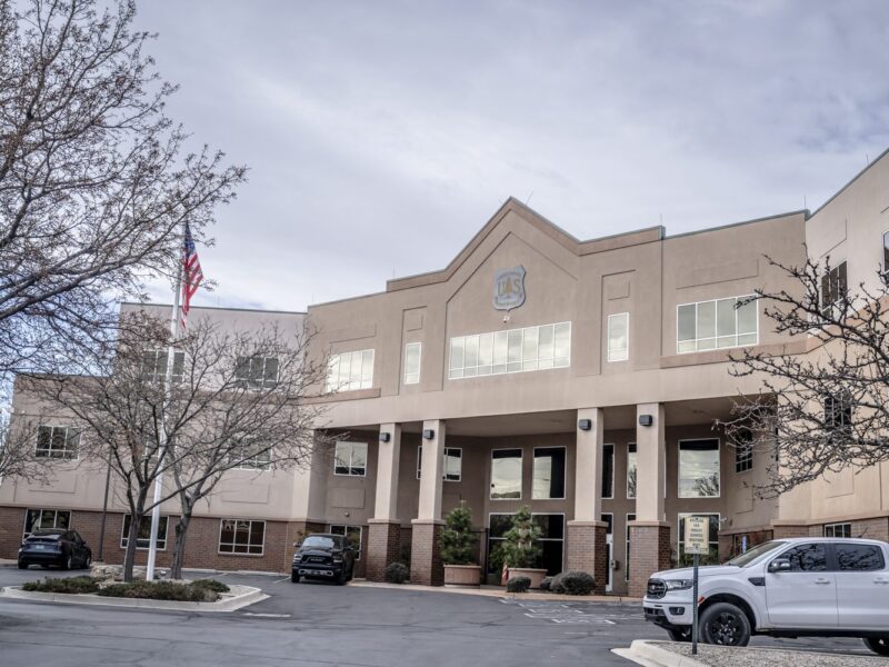 The U.S. Forest Service building in Albuquerque, New Mexico. Photo by Roberto E. Rosales / City Desk Abq