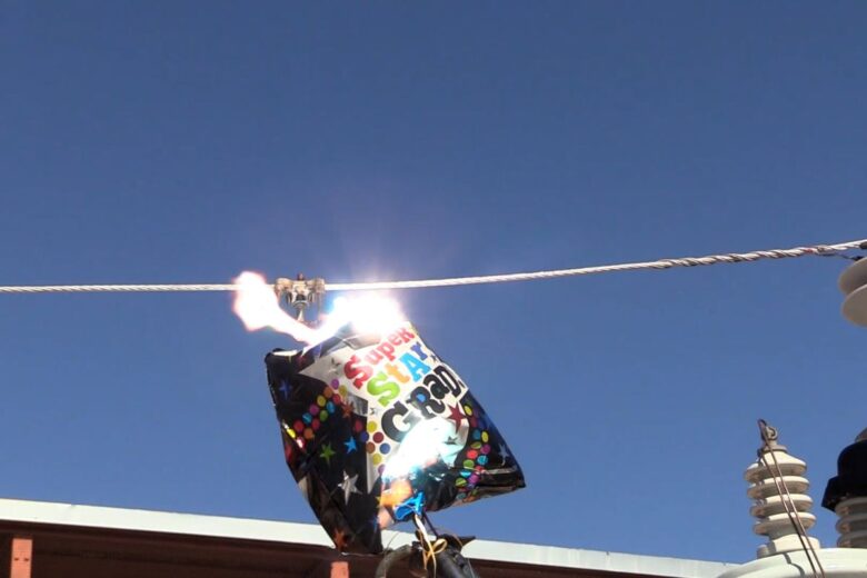 s urging graduates and their families to use caution when celebrating the achievement with Mylar balloons