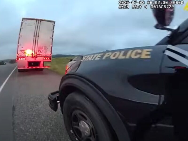 a July 3 traffic stop involving commercial truck driver Harjinder Singh, who was later involved in a fatal crash in Florida that killed three people. U.S. Department of Transportation Secretary Sean Duffy blamed New Mexico authorities during a press conference last week. (NMSP)