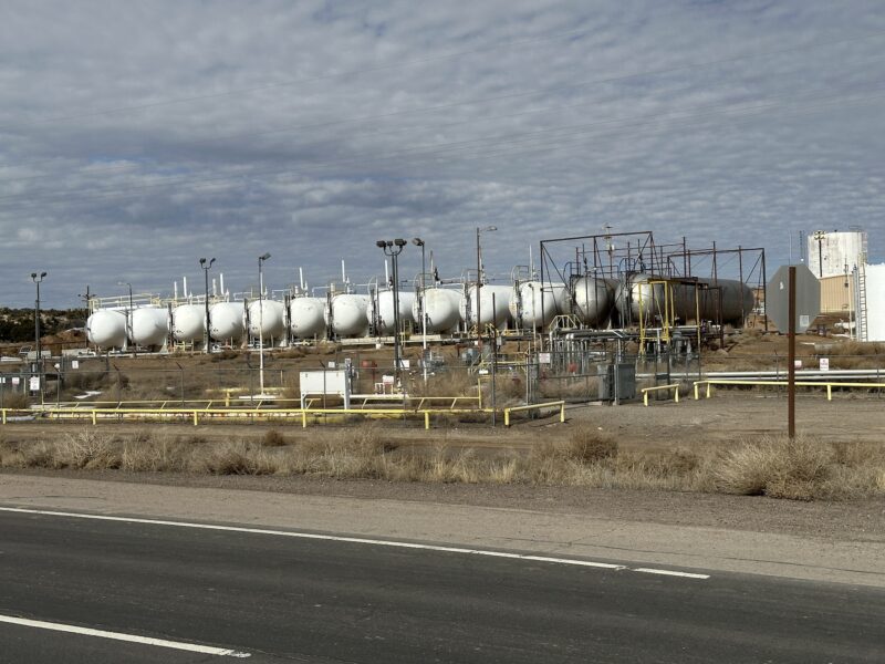 Oil extraction and storage facility, Lybrook, New Mexico
