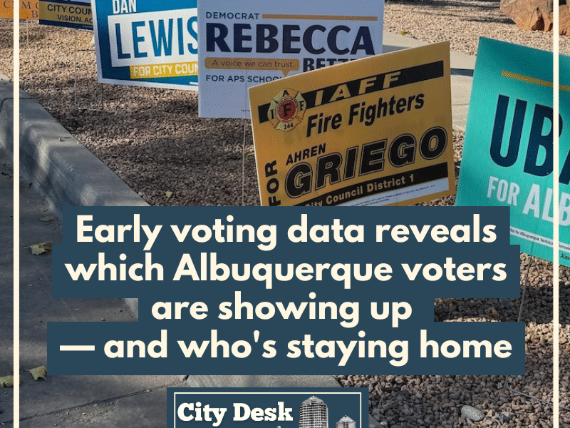 Early voting data reveals which Albuquerque voters are showing up — and who’s staying home