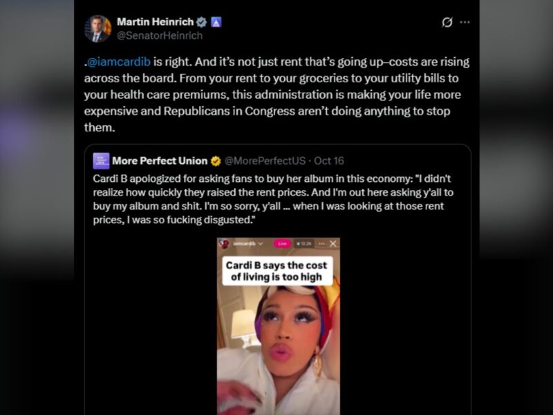 Heinrich agrees with Cardi B’s cost-of-living comments