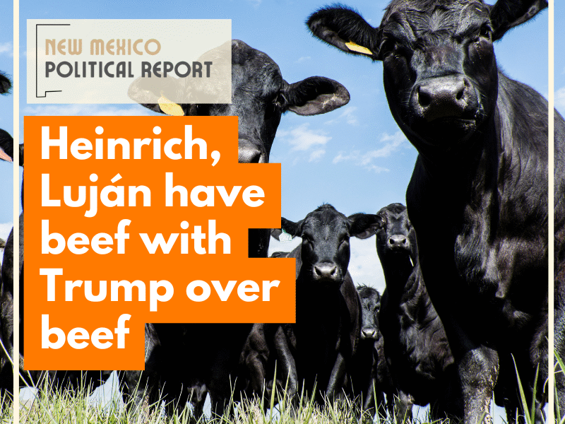 Heinrich, Lujan have beef with Trump over beef