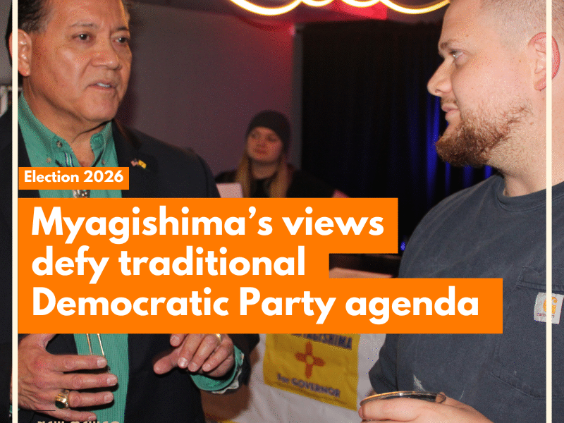 In Dem. primary for governor, former Las Cruces mayor talks pro-oil, anti-minimum wage agenda