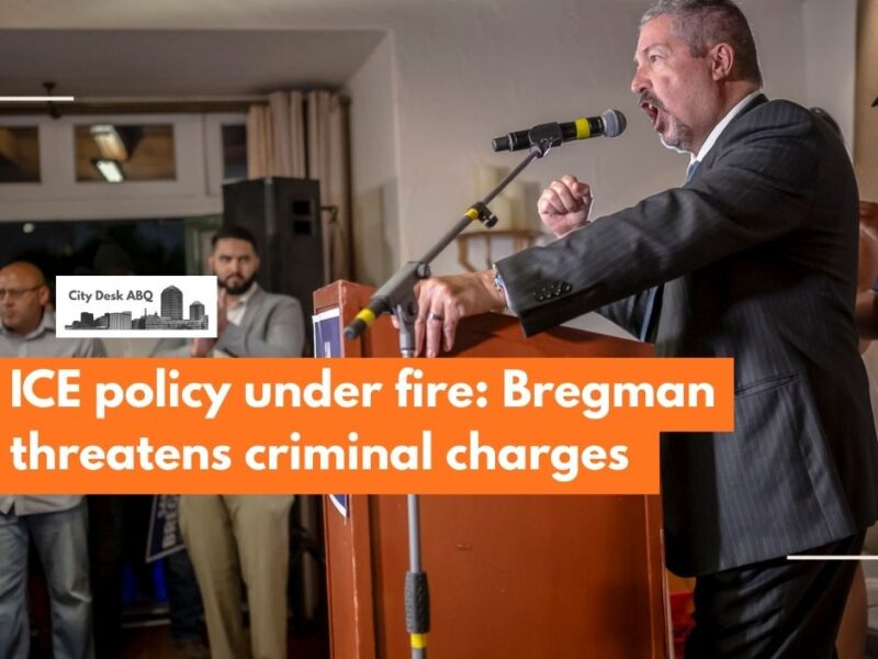 Sam Bregman, district attorney for New Mexico's Second Judicial District, sent a letter Wednesday to Bill Shaw, an Immigration and Customs Enforcement assistant field office director, raising concerns about ICE operations in the state.