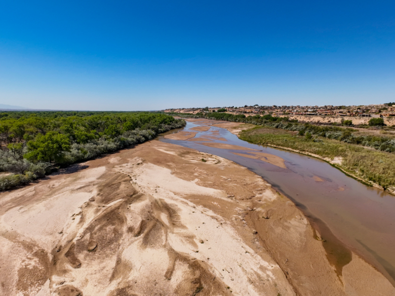 Parts of the Rio Grande flowing through Albuquerque will go dry again this summer, water managers warned Wednesday — repeating a pattern that has now struck the region multiple times in recent years — unless monsoon conditions improve significantly. (Roberto E. Rosales)