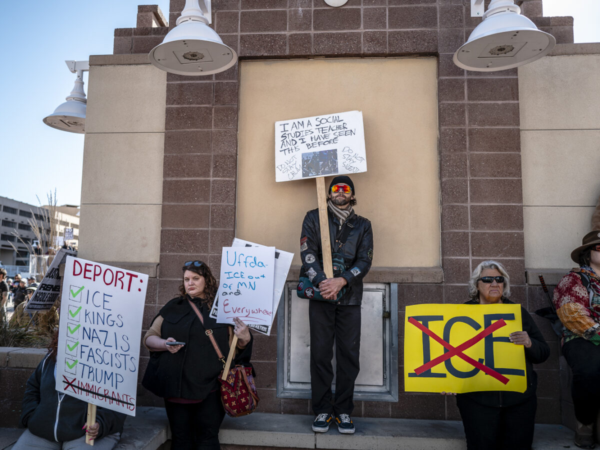 Anti-ICE rally