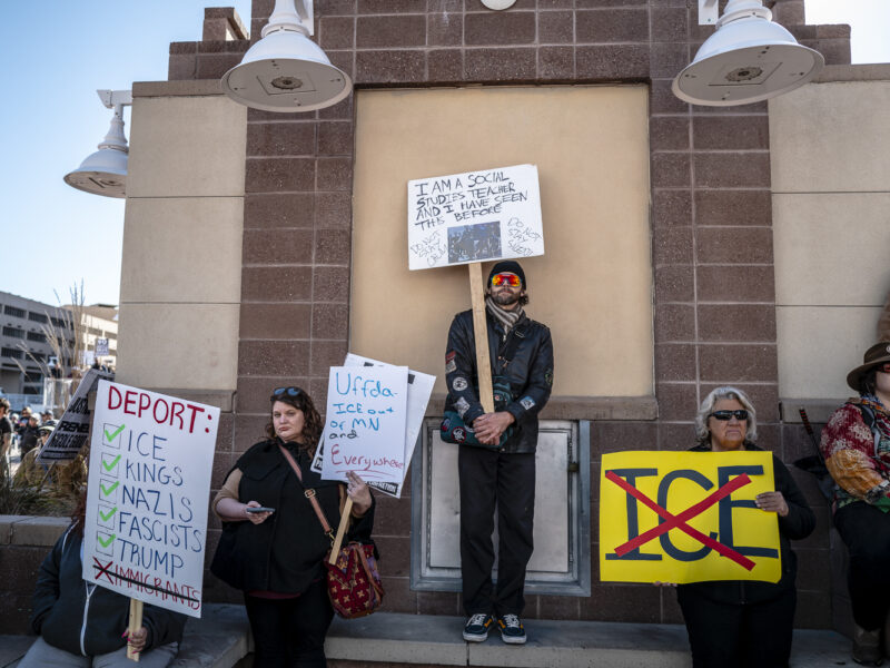 Anti-ICE rally