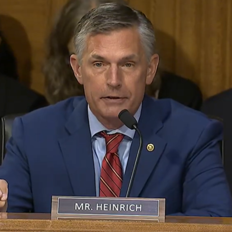 WATCH: Heinrich presses Trump’s spy pick on Epstein cover-up, victim data leak