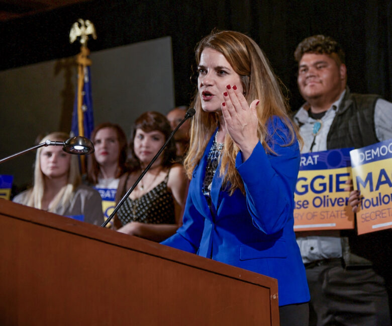 New Mexico Secretary of State Maggie Toulouse Oliver. Photo by Roberto E. Rosales / City Desk Abq
