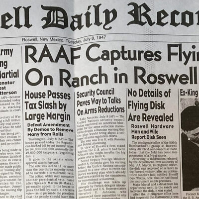 The newspaper that broke the Roswell UFO story is shutting down