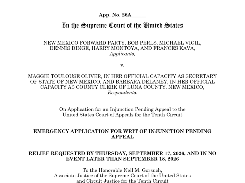Forward Party SCOTUS petition