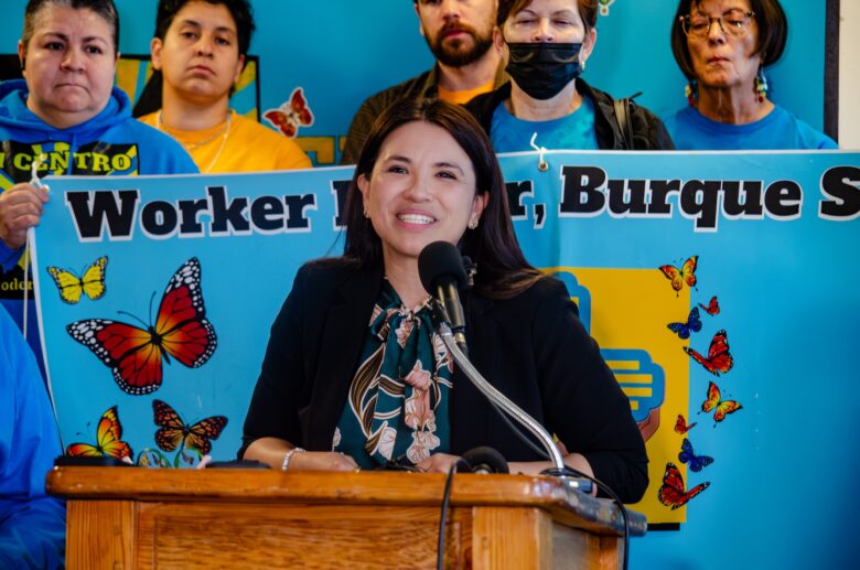 Sen. Cindy Nava once spent her days in the Roundhouse hallways as an undocumented student volunteer, watching lawmakers she couldn't vote for decide her future. Now she'll be the one counting their votes. New Mexico Senate Democrats elected Nava, a Democrat from Bernalillo, as Senate Majority Whip on Oct. 4, the caucus announced. (Jesse Jones)