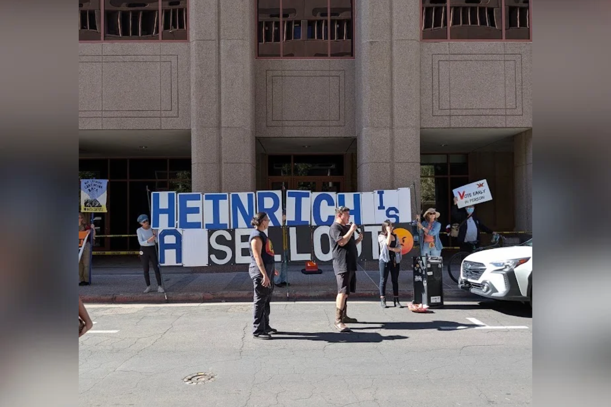 Power down: Students walk out statewide, march on Heinrich’s office to demand leaders ‘pull the plug’ on AI data centers